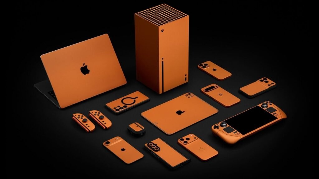 Dbrand Cosmic Orange skins are available for hundreds of devices!