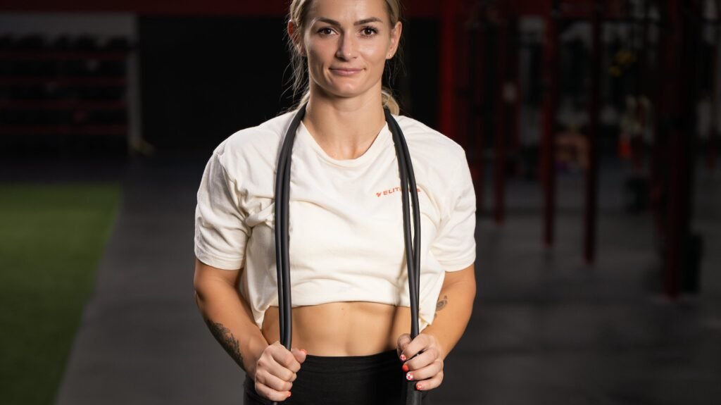 This heavy jump rope weighs 1.5 lbs for added strength training