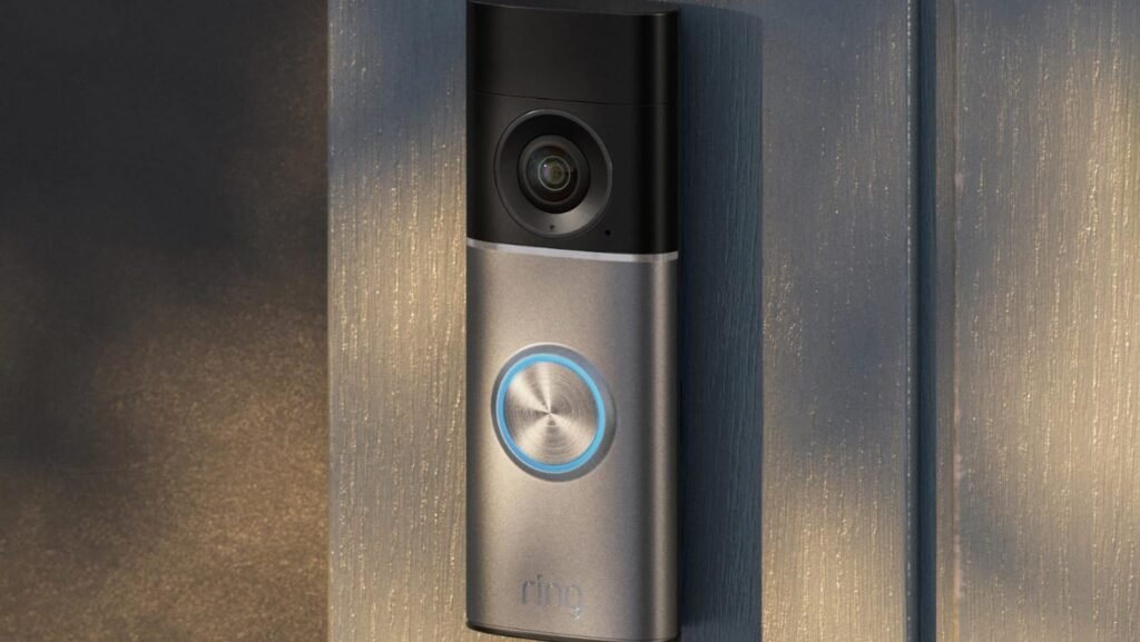 Ring Wired Doorbell Plus (2nd Gen) illuminates your doorstep