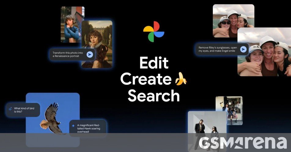 Google Photos gets Nano Banana and AI templates