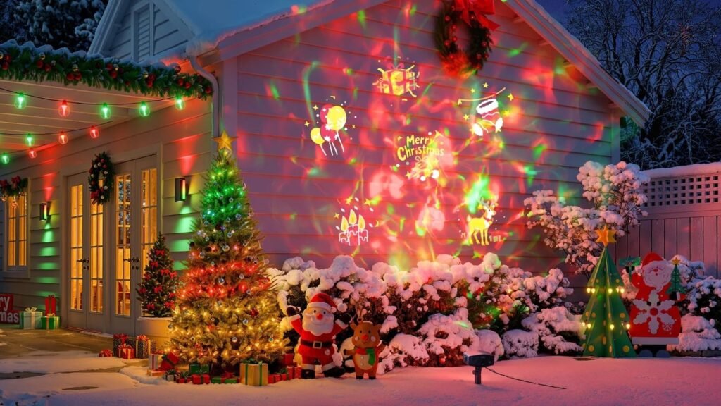 Govee Outdoor Decoration Projector decks your outdoor walls