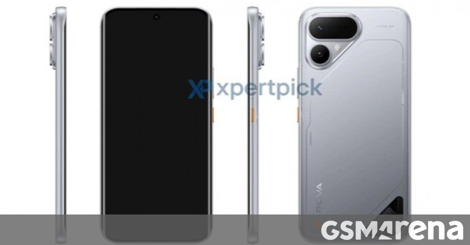 Tecno Pova Curve 2’s specs and render surface