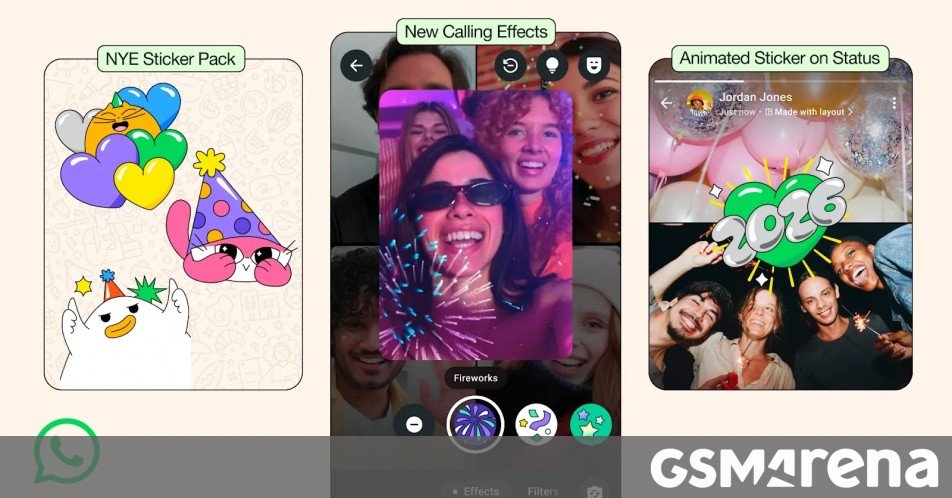 WhatsApp rolls out New Year 2026 stickers, video call effects, and more