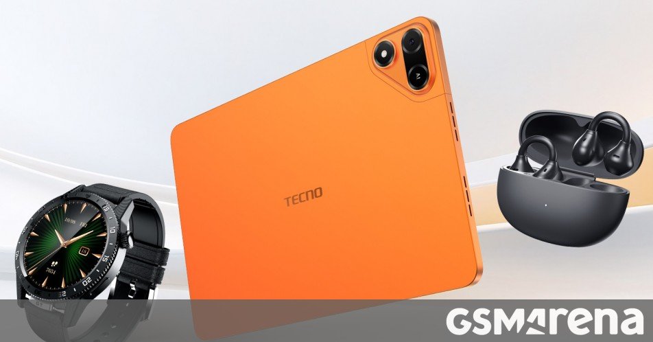 Tecno announces the Watch GT 1S watch, MEGAPAD 2 tablet and FreeHear 2 earbuds