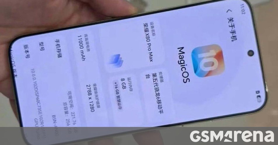 Honor X80 Pro Max to take peak brightness to five digit territory